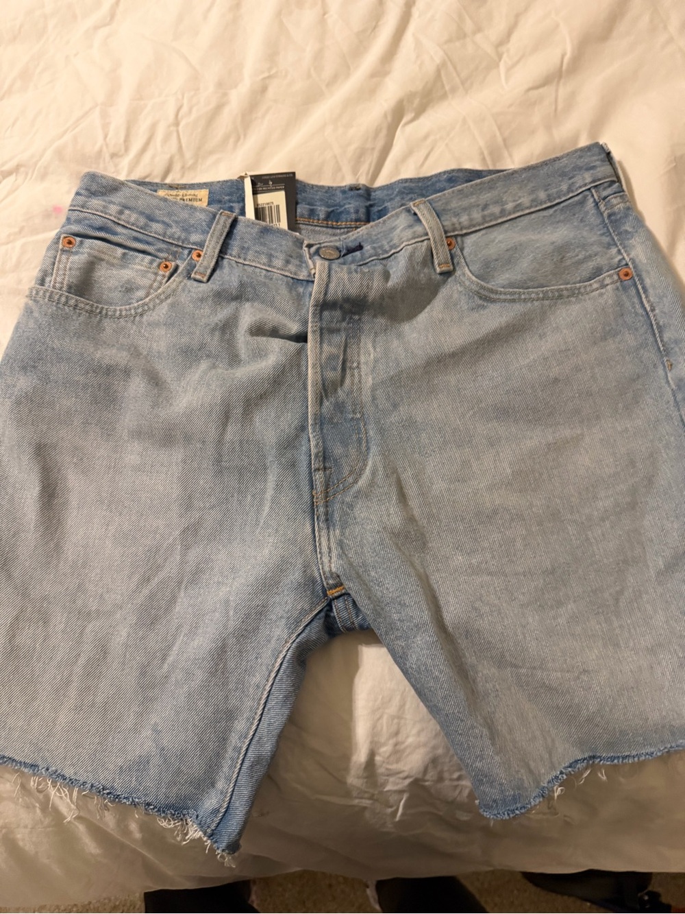 Levi's Light Blue Denim Cutoff Men's Shorts